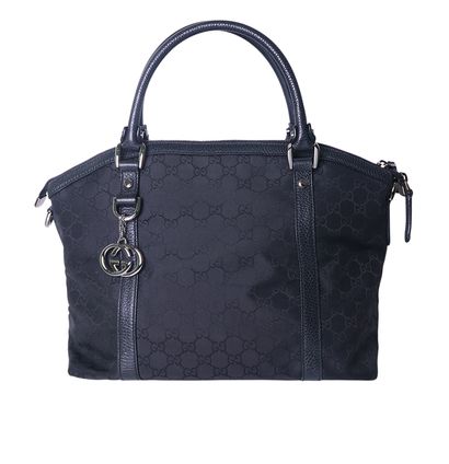 GG Charm Dome Satchel M, front view